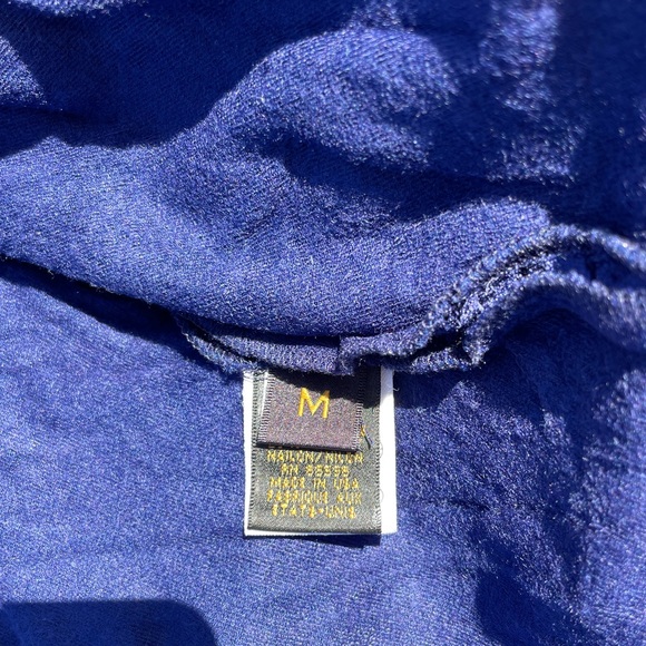 Donna Karan Crushed Blue Velvet Blouse - Picture 5 of 7